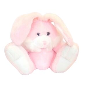 Vintage Terra Nova Ganz Pink Big Foot Bunny Rabbit Plush 1991